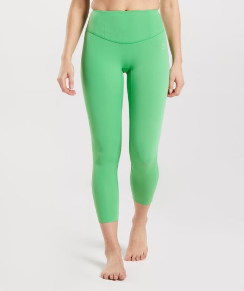 Women's Gymshark Studio 7/8 Leggings Green | CA 08A367